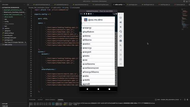 Android App Automation using WebdriverIO