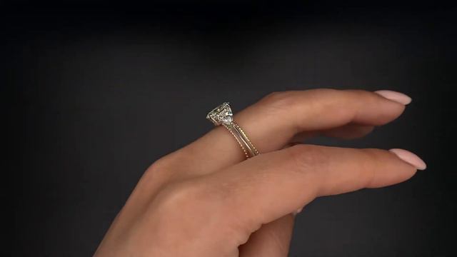 Кольцо помолвочное с бриллиантами
