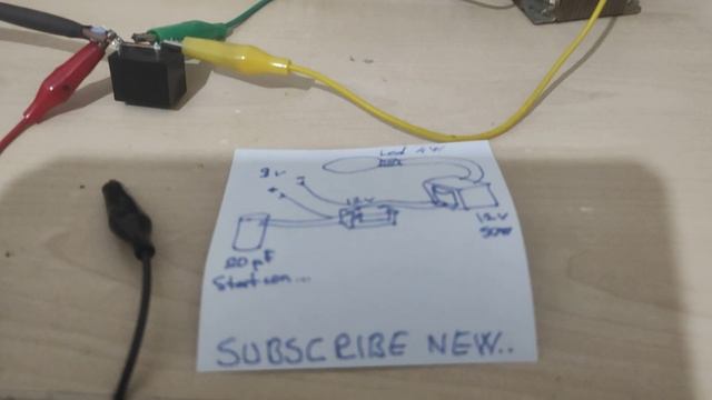 9v invertor ,220v with transformer ,lamp 4 w.