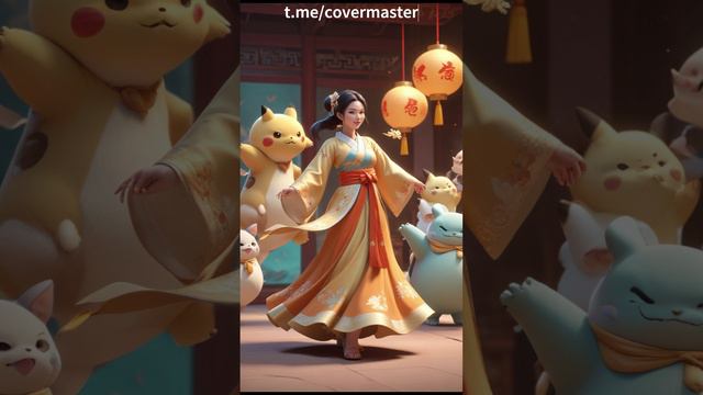 Покемоны поют на китайском языке. Оригинальная авторская композиция. https://t.me/covermaster