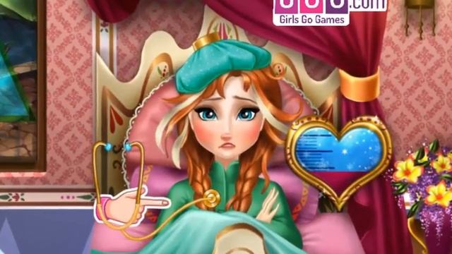 Холодное сердце: Анна болеет гриппом - игра для девочек