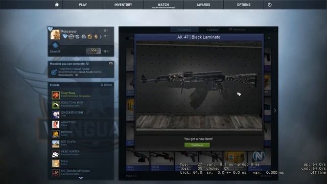 Black laminate Trade up Contract Reaction xD (cs go)