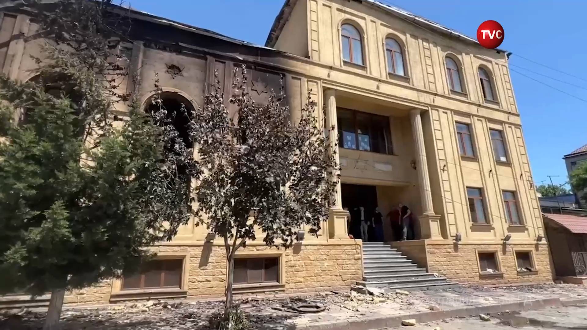 Опубликованы кадры изнутри сожженной в Дербенте синагоги / События на ТВЦ