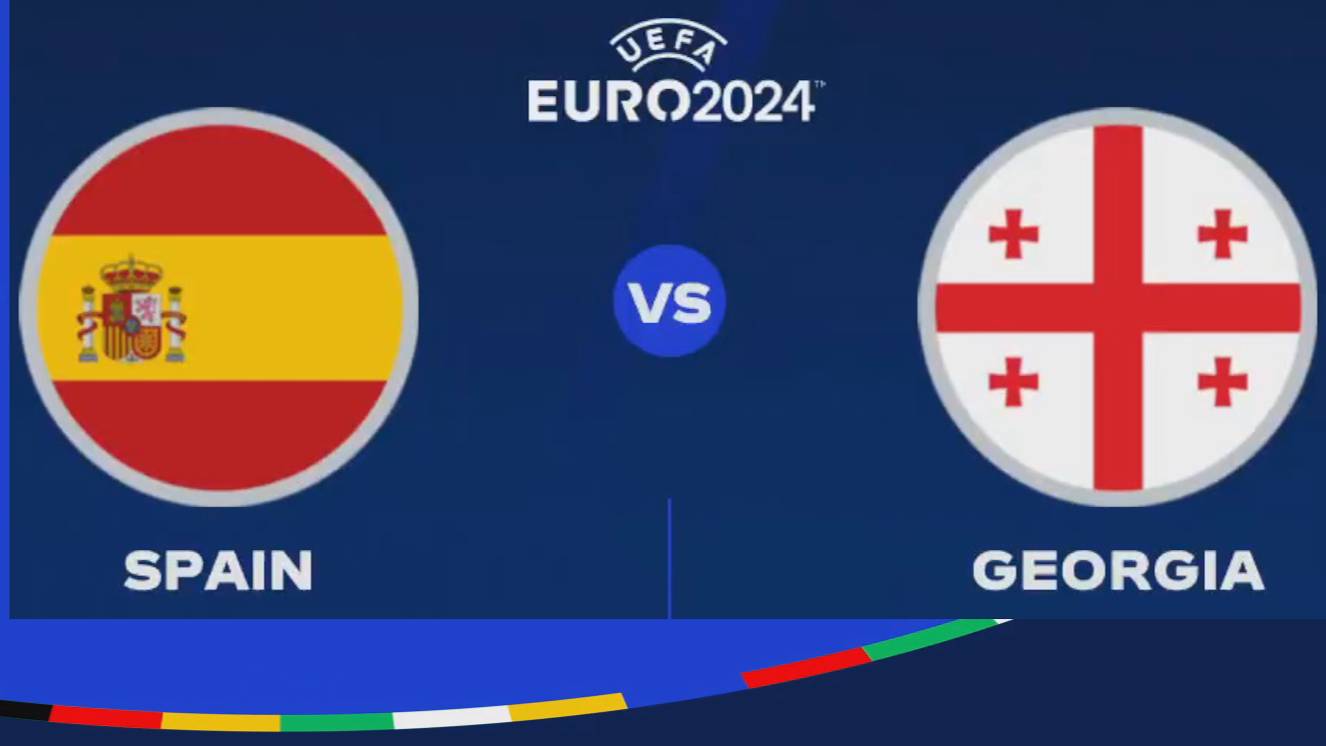 Футбол. Чемпионат Европы-2024. Испания - Грузия. 1/8 Финала. Spain - Georgia.