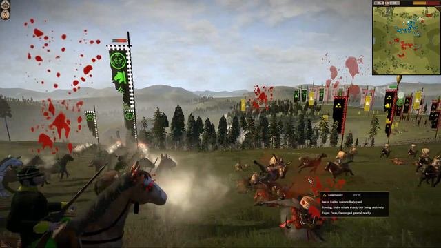 MIGHTY CAVALRY CHARGE - Shogun 2 Total War Gameplay