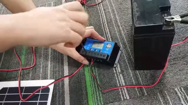 How to Connect solar controller with solar panel and battery