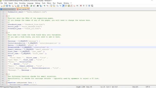 Create a Responsive Feedback Form HTML, CSS and HTML5 Validation