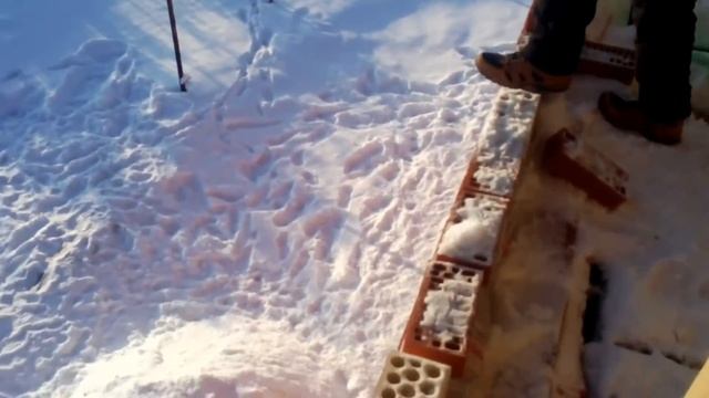 СПРЫГНУЛ СО ВТОРОГО ЭТАЖА! Много SloMo(сальто, снег и паданья!).
