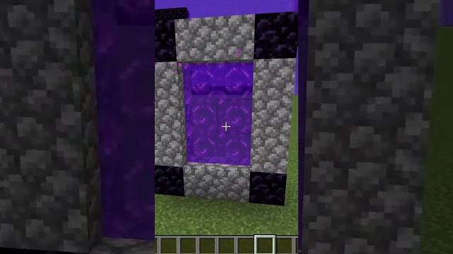 Сломанный Портал в ад. Эксперемент 1.0 #shorts #minecraft
