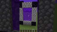 Сломанный Портал в ад. Эксперемент 1.0 #shorts #minecraft
