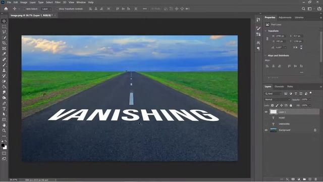 How to use Vanishing Point in Photoshop  Perspective Transform Tool  Vanishing Point Tutorial