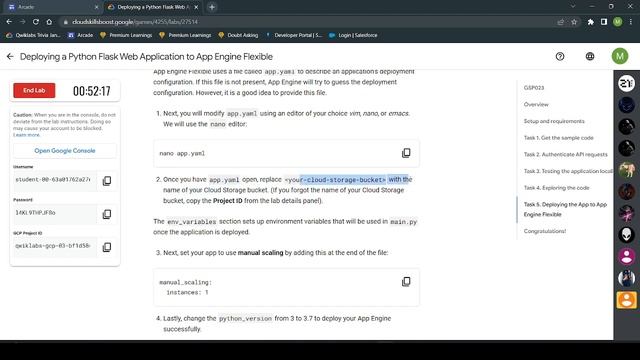 Deploying a Python Flask Web Application to App Engine Flexible  Gamers start your App Engines!