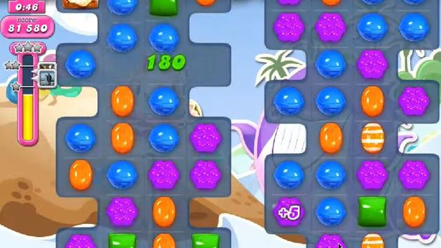 Candy Crush Saga Level 1638 with tips No Booster 3*** NICE
