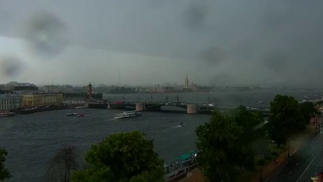 Гроза над Питером. 12.07.2022 #вебкамера