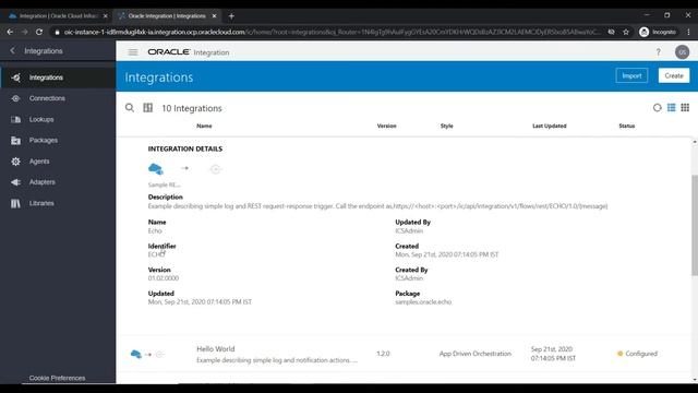 03-Oracle Integration Cloud (OIC)-Integration Styles and Packages