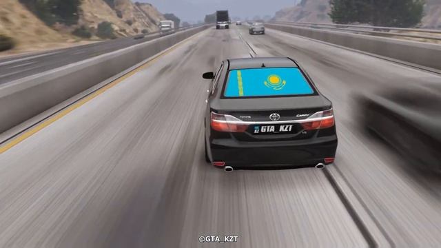Camry 55 Флаг Казахстана | gta_kzt