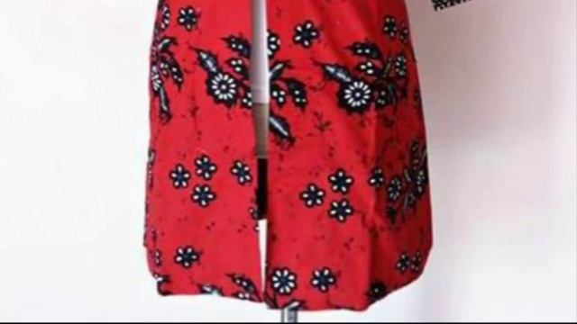 CARDIGAN MOTIF BATIK SOLO MODEL BAJU KERJA