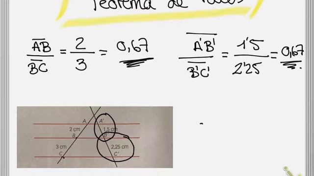 Teorema de Tales 4 ESO Aplicadas