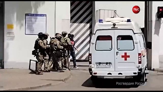 Появилось видео операции по освобождению заложников в ростовском СИЗО / События на ТВЦ