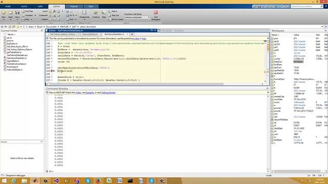 Hooray I can finally get implied volatility from Yahoo Finance through Matlab