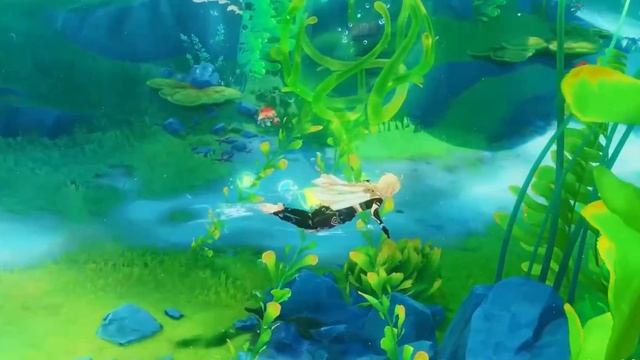 Отдельная часть видео с механиками под водой | обновление 4.0