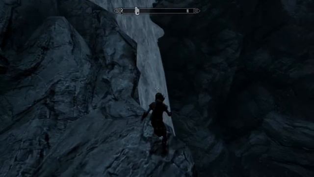 Skyrim - Waterfall Jump and Fail