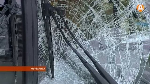 Велосипед против автобуса 09.10.2015