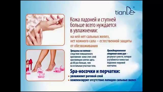Косметические гелевые носочки и перчатки "Гидробаланс" от Тианде
