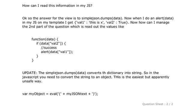 Django : how to return a dictionary in python django and view it in javascript?