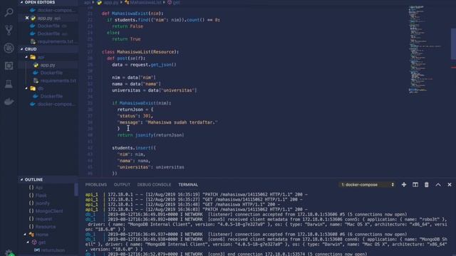 CRUD REST API DENGAN FLASK, MONGODB & DOCKER - PART 1