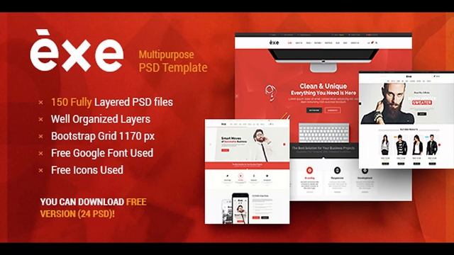 Exe - Multipurpose PSD Template | Themeforest Website Templates and Themes