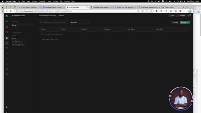 Supabase AUTH in flutterflow