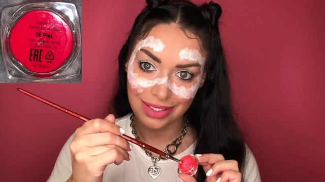 МАКИЯЖ С ОБЛАКАМИ И СЕРДЕЧКАМИ  CLOUDS MAKEUP