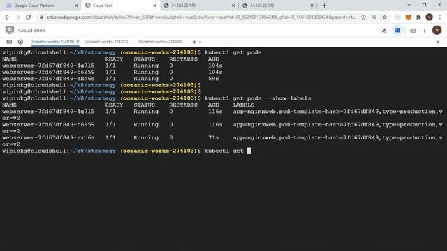 38 Deployment Strategies in Kubernetes | Rolling Update - 3 demo | GKE for Beginners