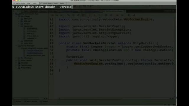 WebSockets support in Milestone 2 of GlassFish 3 1