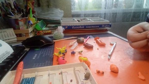 лепка слаймаKостяTVplay