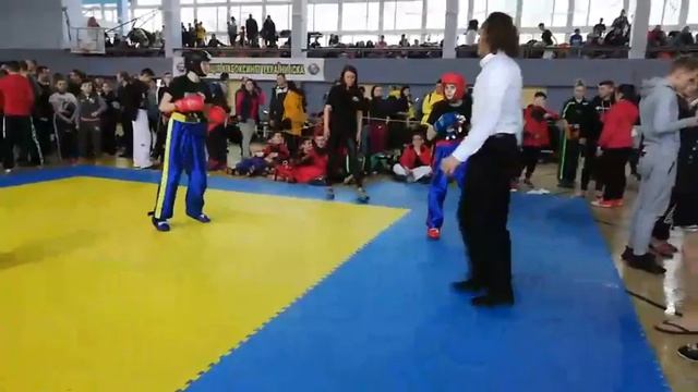 Чемпиона Украины Пасешниченко Мария - Валюх Кристина поинт спаринг