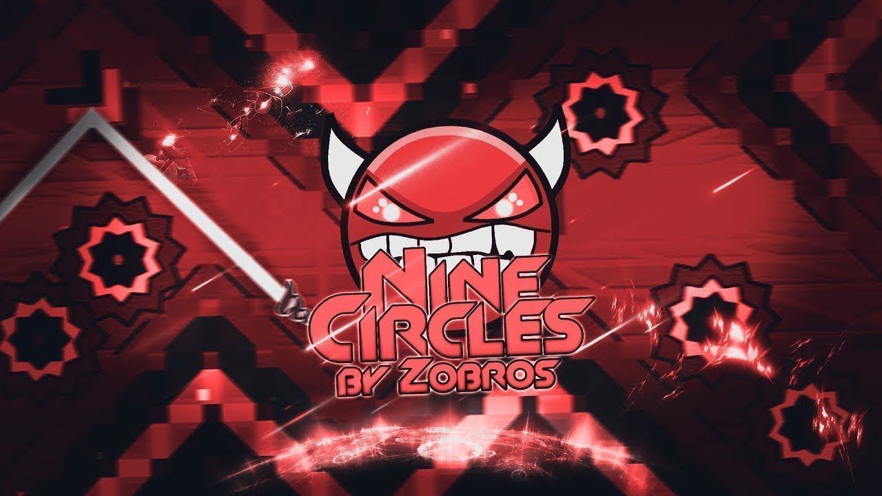Nine circles by - Zobros 18%/Geometry Dash/#geometrydash #gd #ninecircles #hardest #игра #рек #топ