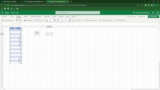 Como hacer Test T de Student en Excel | PRUEBA.T explicado por partes | Interpretación