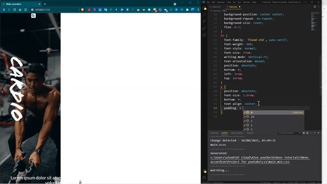 Menu accordion desde adobe XD a códigos HTML | UI design