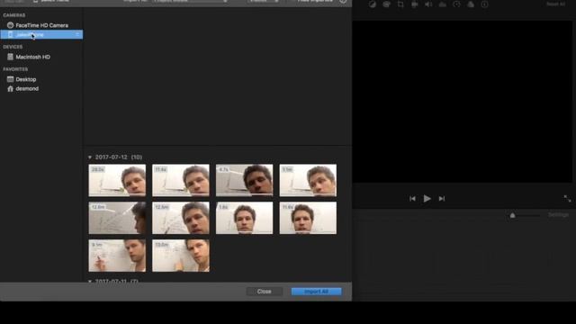 How to Import iPhone Video into iMovie 2017 [10s tutorial]