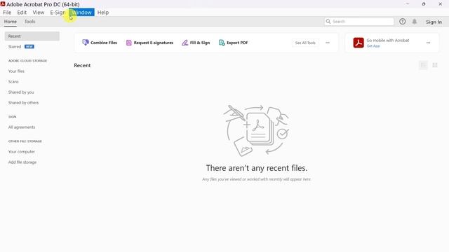 How to show or hide menu bar in Adobe Acrobat DC