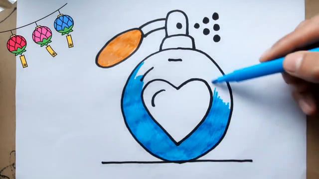 Perfume picture for kids Парфюмерная картинка для детей बच्चों के लिए इत्र चित्र 兒童香水圖片