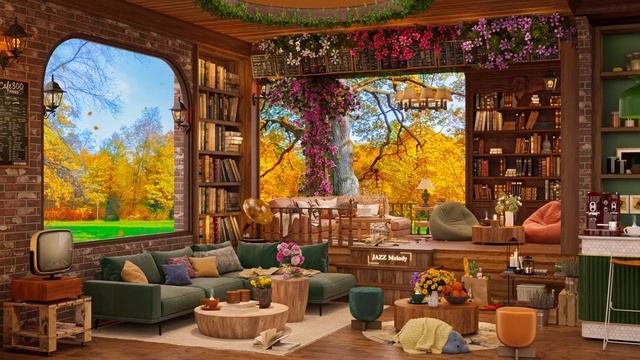 Work Jazz | A Coffee Shop Ambience with Autumn Jazz & Warm Jazz Music for Work, Study