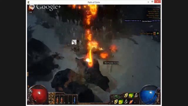 Testing out Path of Exile on Google Hangouts; Not good quality.