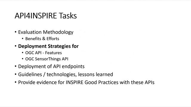 ELISE Workshop: SensorThings API brings Dynamic Data to INSPIRE - PART 1/3