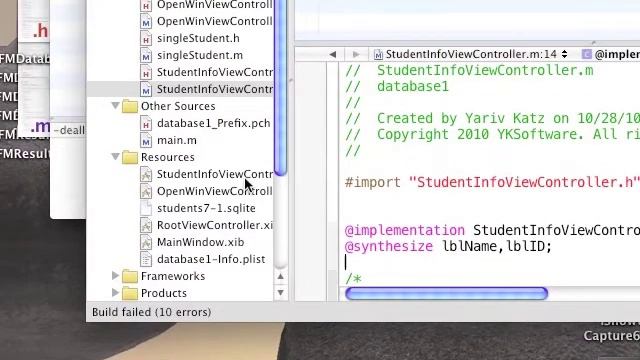 iPhone tutorial database programming part3