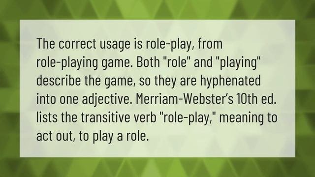 What is role playing explain with example?