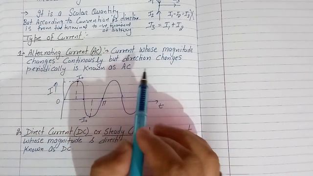 Electric Current, Its Type, Chapter 3, Current Electricity, Class 12 Physics