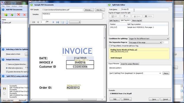 PDF Page Content Split   Split PDF Based On Content